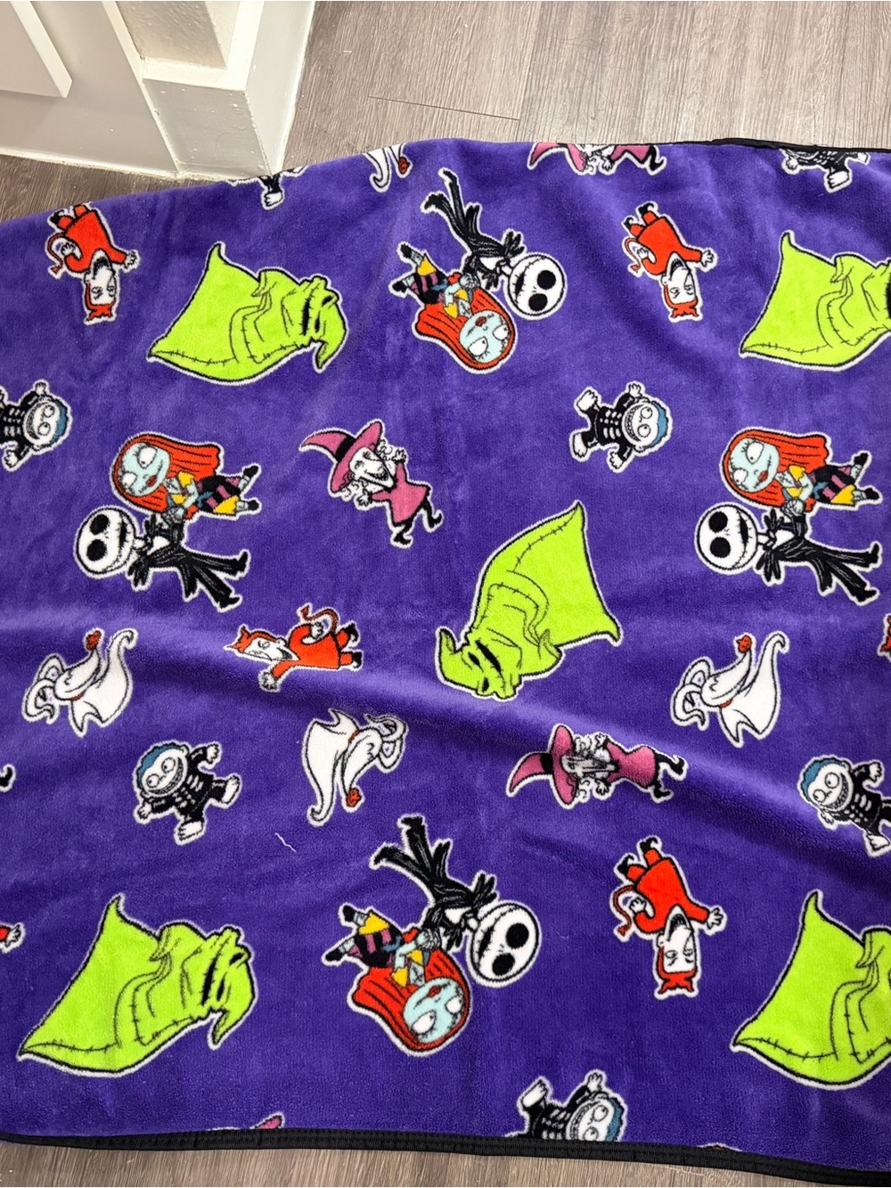 Purple, The Nightmare Before Christmas Character Fleece Throw Blanket